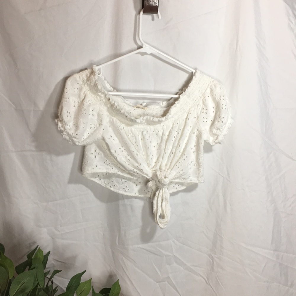 White Crop Top